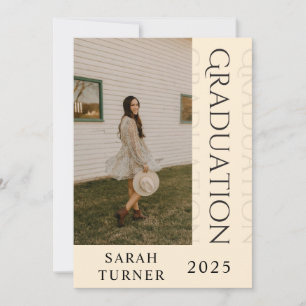 Classic Chic Blush Graduation Party Invitation