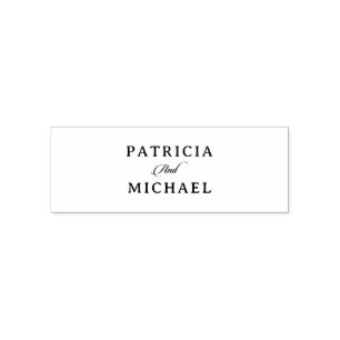 Classic Chic Calligraphy Wedding Self-inking Stamp