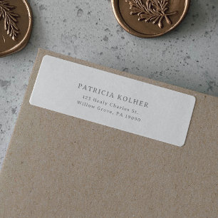 Classic Chic Grey Wedding Address Return