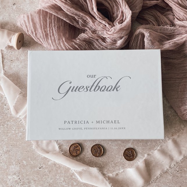 Classic Chic Minimal Calligraphy Wedding  Guest Book (Creator Uploaded)