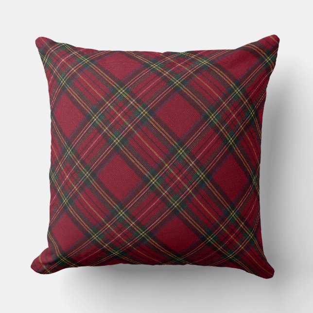 Classic Christmas Buffalo Plaid Pillow  (Front)
