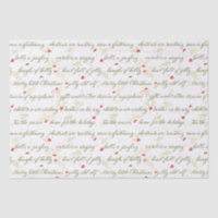 Classic Christmas Carols Tissue Paper