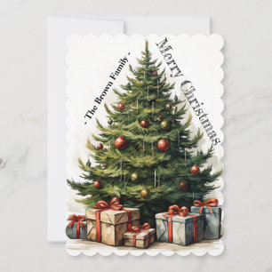 Classic Christmas Charm Holiday Card