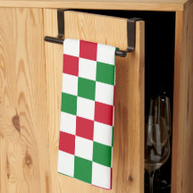 Classic Christmas Chequerboard Pattern