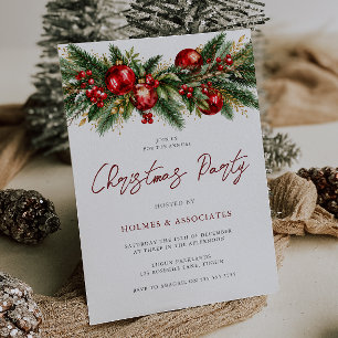 Classic Christmas Corporate Christmas Party Invitation