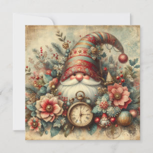 Classic Christmas Deer Greeting Card