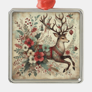 Classic Christmas Deer Ornament