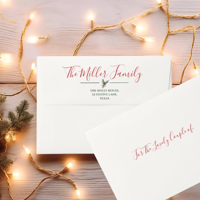Classic Christmas Elegance Envelope | Holiday Mail (Creator Uploaded)