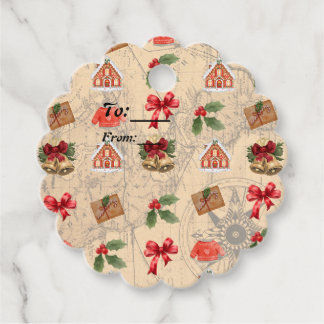 Classic Christmas Favour Tags