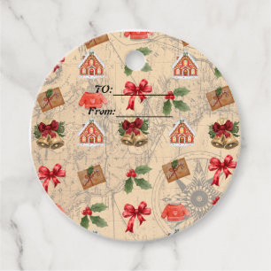 Classic Christmas Favour Tags