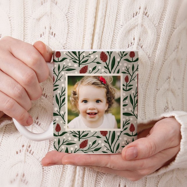Classic Christmas Floral 2 Photo  Coffee Mug (Creator Uploaded)