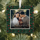 Classic Christmas Floral Frame Photo