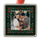 Classic Christmas Floral Frame Photo