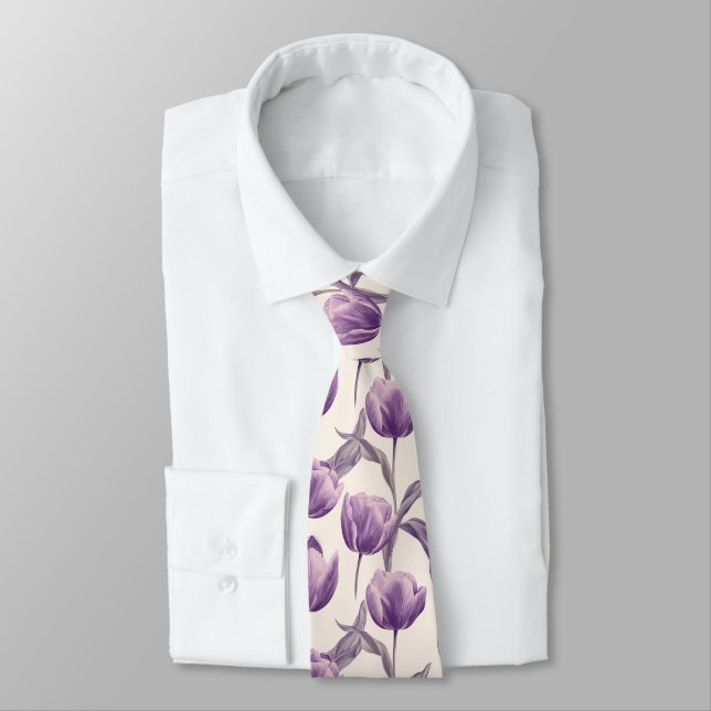 Classic Christmas Gift For Him Tulip Tie (Tied)