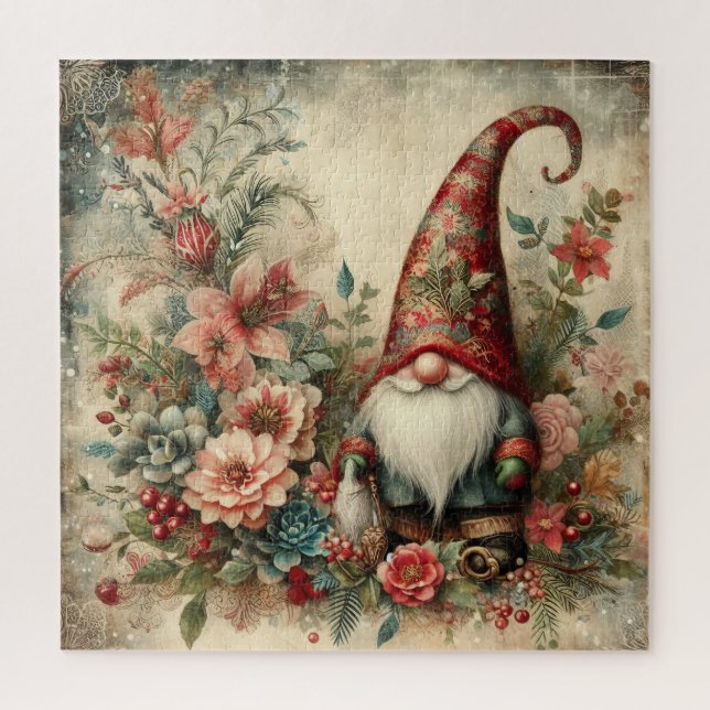 Classic Christmas Gnome Jigsaw Puzzle (Vertical)