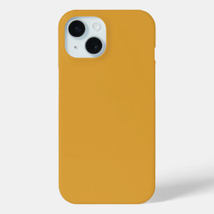 Classic Christmas Gold Fall Winter Solid Colour iPhone 15 Case