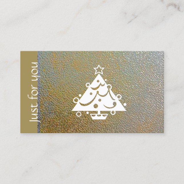 Classic Christmas Gold Silver Gift Certificate (Front)