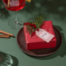 Classic Christmas Green Red Stripes 