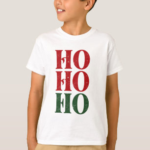 Classic Christmas Ho Ho Ho Santa Quote T-Shirt