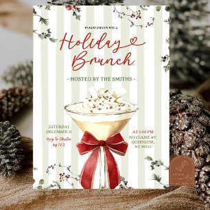 Classic Christmas Holiday Brunch Invitation