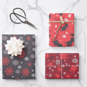 Classic Christmas Icons Wrapping Paper Sheet