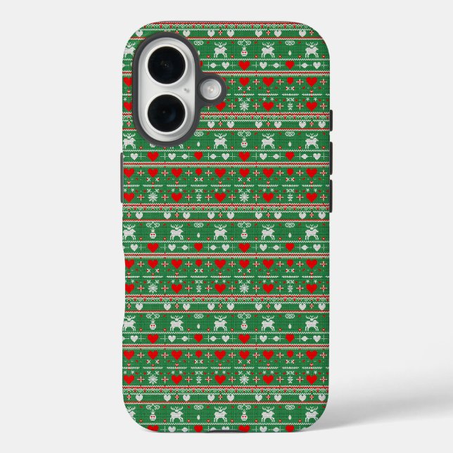 Classic Christmas Knit Case-Mate iPhone Case (Back)