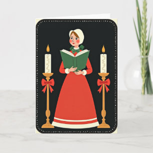 Classic Christmas Lady Card