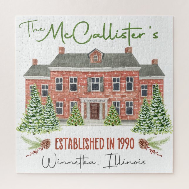 Classic Christmas Movie House Puzzle (Vertical)