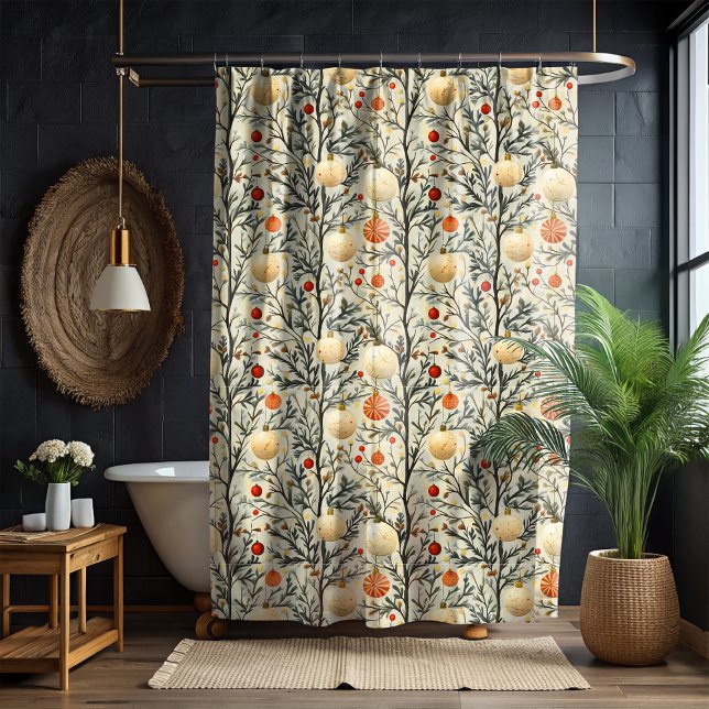 Classic Christmas Ornaments Shower Curtain (Creator Uploaded)