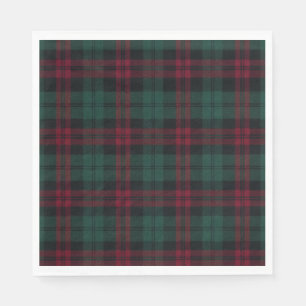 Classic Christmas Plaid Merry Christmas Napkins