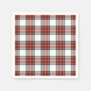 Classic Christmas Plaid Pattern Napkin