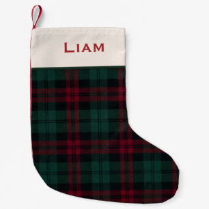 Classic Christmas Plaid Personalised Stocking
