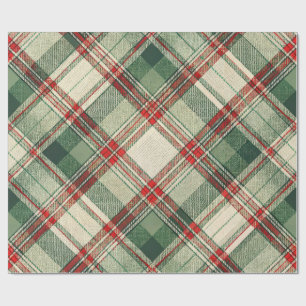 Classic Christmas Plaid Wrapping Paper