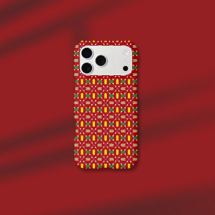 Classic Christmas Red and Green Geometric Seamless