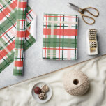 Classic Christmas Red Green and White plaid Wrapping Paper<br><div class="desc">Classic Christmas Red Green and White plaid</div>
