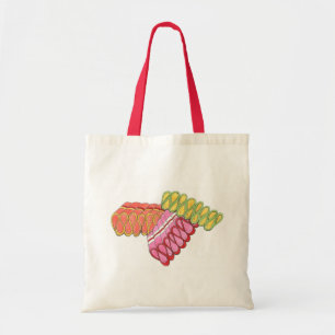 Classic Christmas Ribbon Candy Colourful Holiday Tote Bag