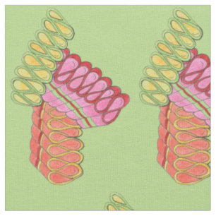 Classic Christmas Ribbon Holiday Hard Candy Fabric