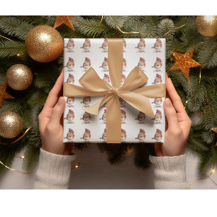 Classic Christmas Robin, custom Wrapping Paper
