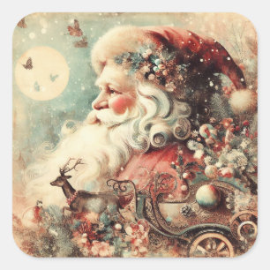 Classic Christmas Santa Stickers
