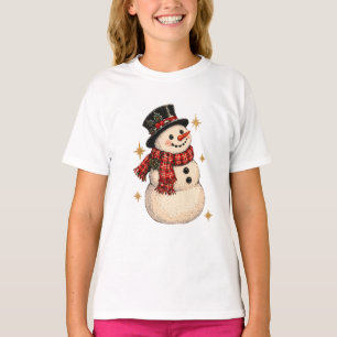 Classic Christmas Snowman Winter Wonderland T-Shirt