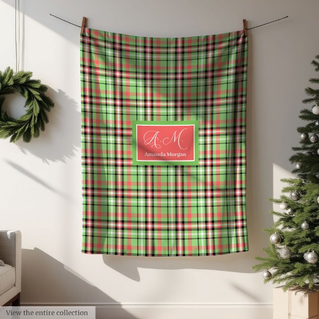 Classic Christmas Tartan Blanket Holiday Throw (Classic Christmas Tartan Blanket Holiday Throw)