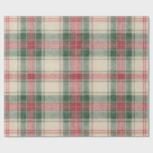 Classic Christmas Tartan Plaid Wrapping Paper