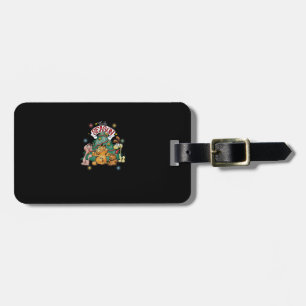 Classic Christmas Tis The Season Odie Arlene Luggage Tag