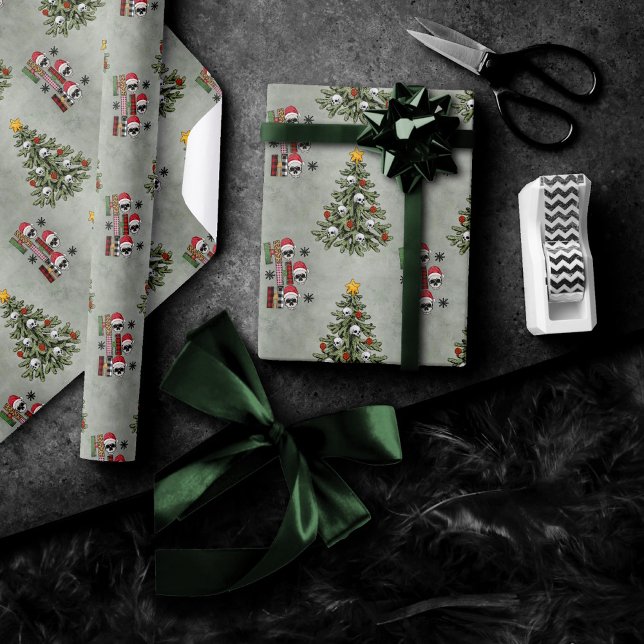 Classic Christmas Tree | Gorgeous Bold Kelly Green Wrapping Paper (Creator Uploaded)