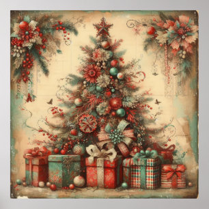 Classic Christmas Tree Poster