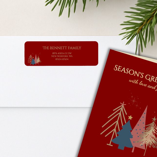 Classic Christmas Tree Seasons Greetings Gold Foil (Creator Uploaded)