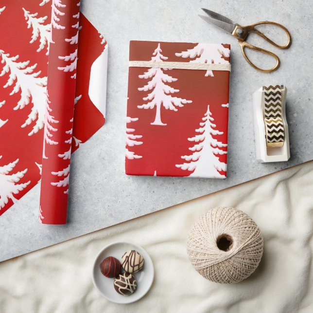 Classic Christmas tree  Wrapping Paper (Crafts)
