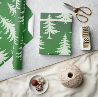 Classic Christmas tree Wrapping Paper