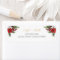 Classic Christmas White Baby Shower Return Address
