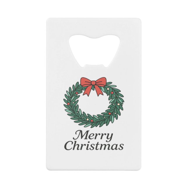 Classic Christmas Wreath – Minimalist Merry Christ (Front)